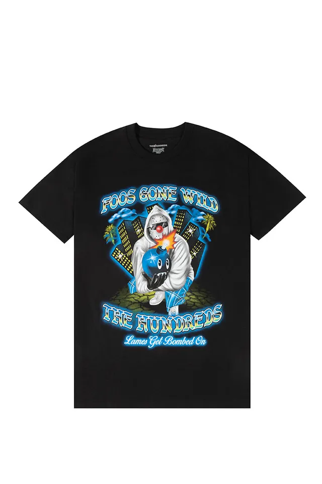 The Hundreds Bombed On T-Shirt Schwarz Baumwolle