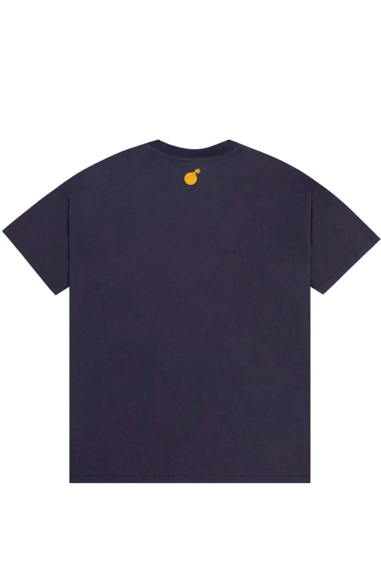 The Hundreds Alumnus T-Shirt Navy Oversized Baumwolle