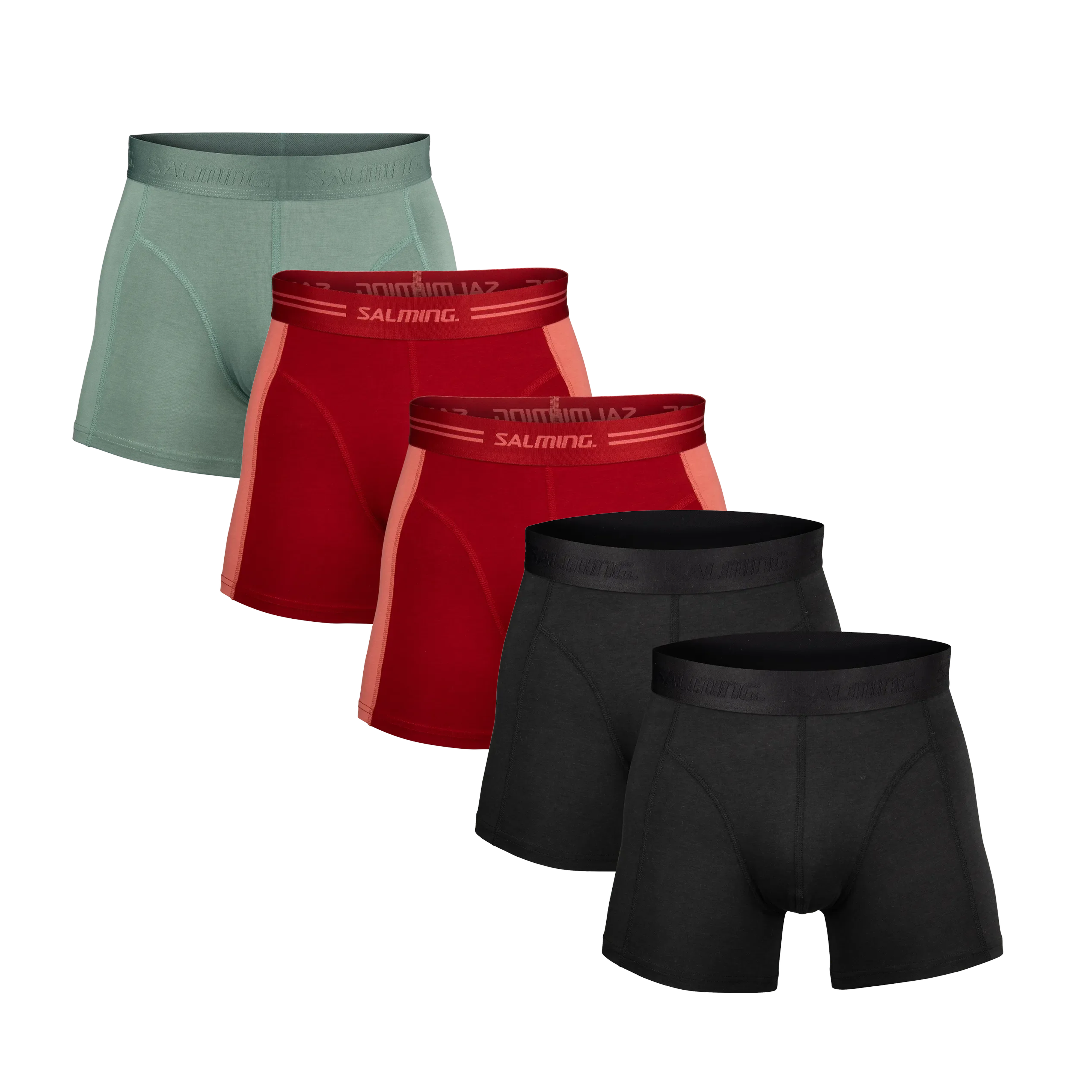 Salming Bamboo Boxer 5-Pack M Herren Bambus