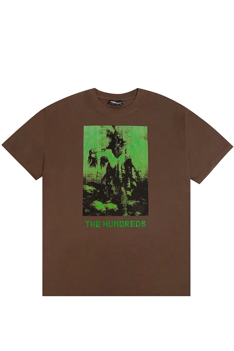 The Hundreds 8-Bit Warrior T-Shirt Braun Baumwolle Oversized