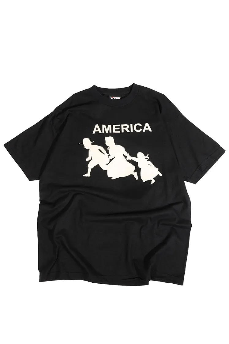 The Hundreds America T-Shirt Schwarz XL Vintage Print