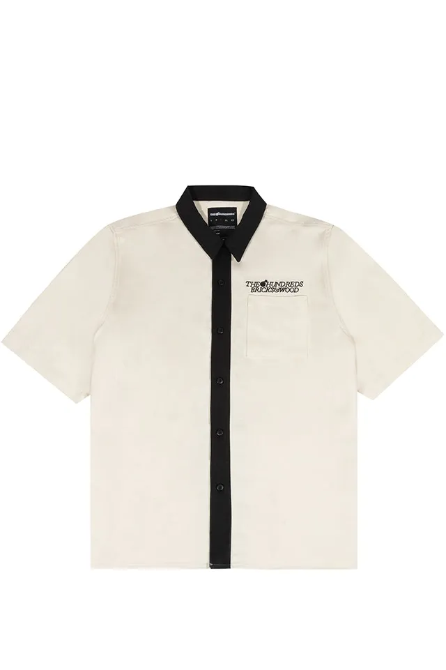 The Hundreds Shirts Myles Woven Hemd Off White Baumwolle