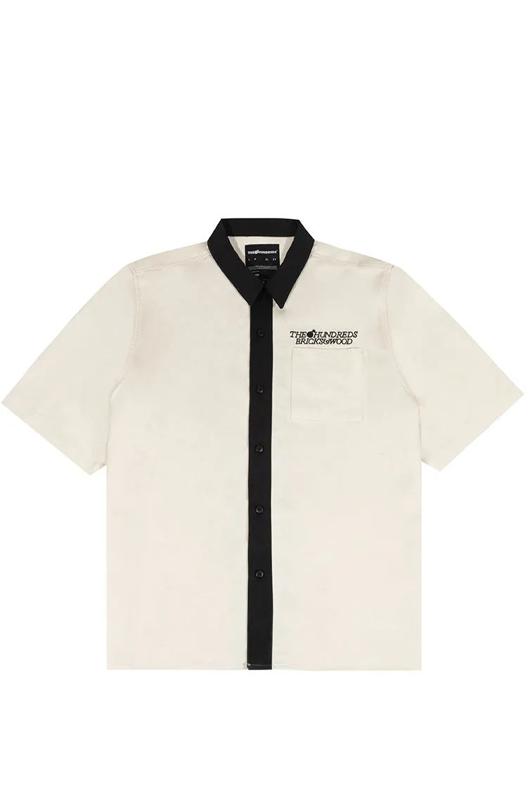 The Hundreds Shirts Myles Woven Hemd Off White Baumwolle