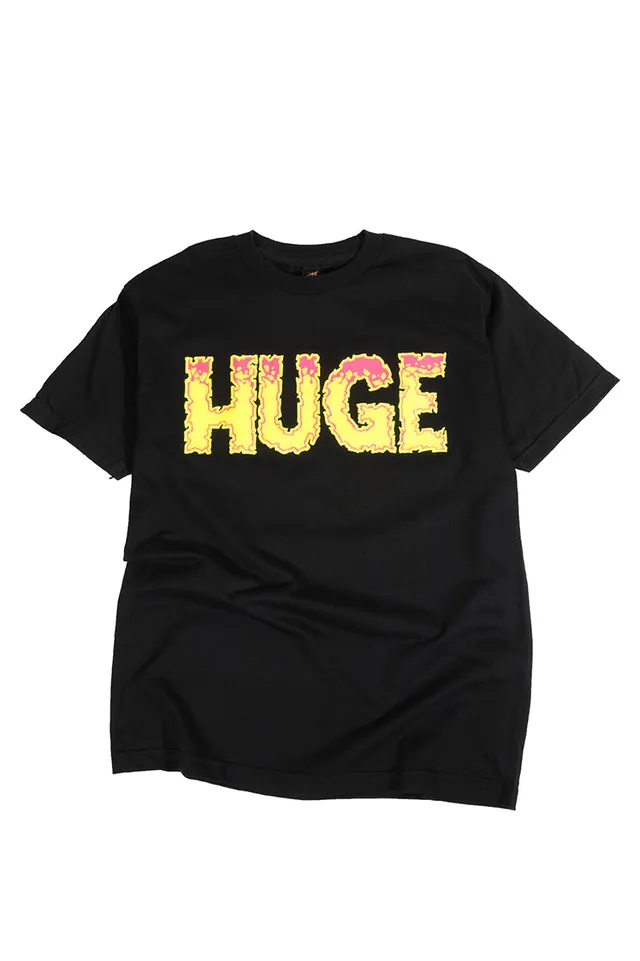 The Hundreds Huge T-Shirt Schwarz L Logo-Print