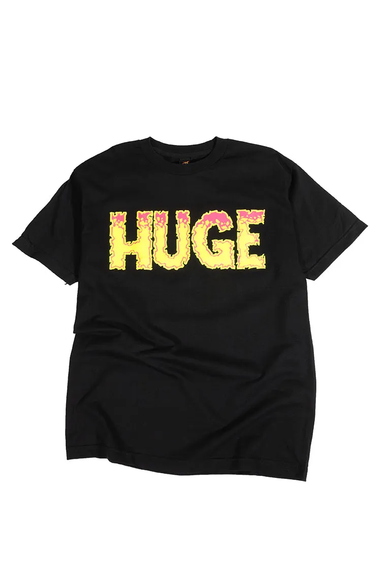 The Hundreds Huge T-Shirt Schwarz L Logo-Print