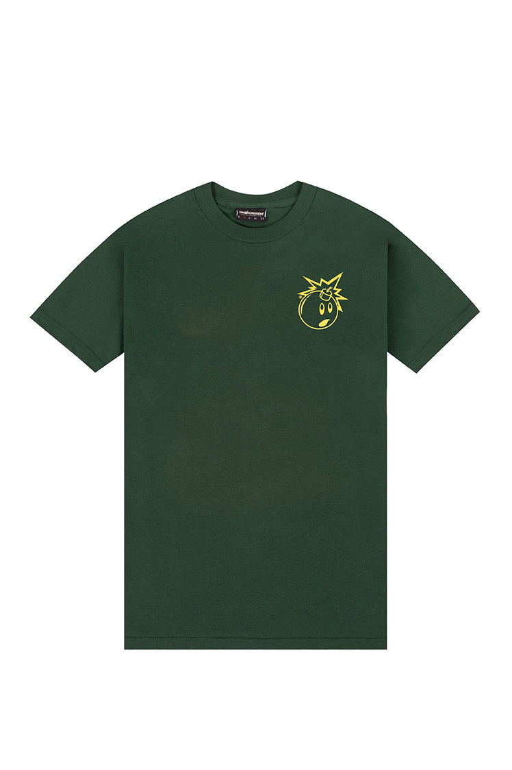 The Hundreds Simple Adam T-Shirt Forest Green mit Frontprint
