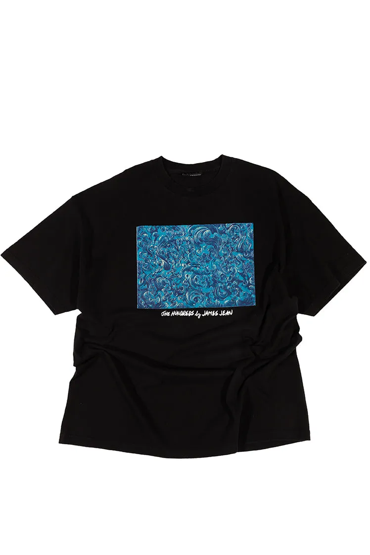 The Hundreds Schema Wave Hires T-Shirt Schwarz XXL Vintage