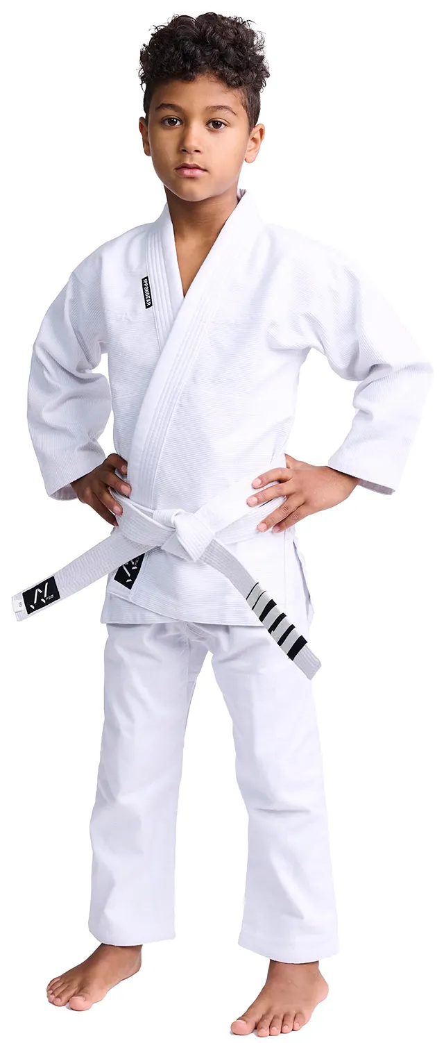 Ippon Gear Rookie BJJ-Anzug Kinder mit Gürtel Schwarz