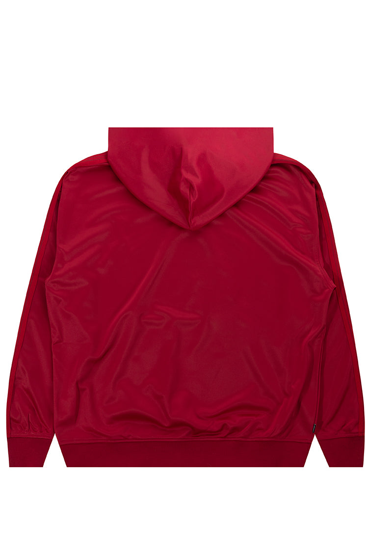 The Hundreds Script Track Hoodie Burgundy Kapuzenpullover M