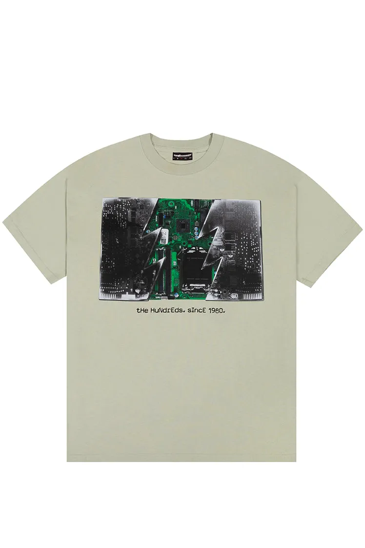 The Hundreds Transparent Wildfire T-Shirt Sage XL Baumwolle