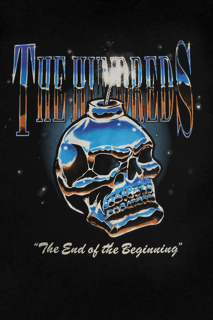 The Hundreds Graphic Tees Chrome Bomb T-Shirt Braun Baumwolle