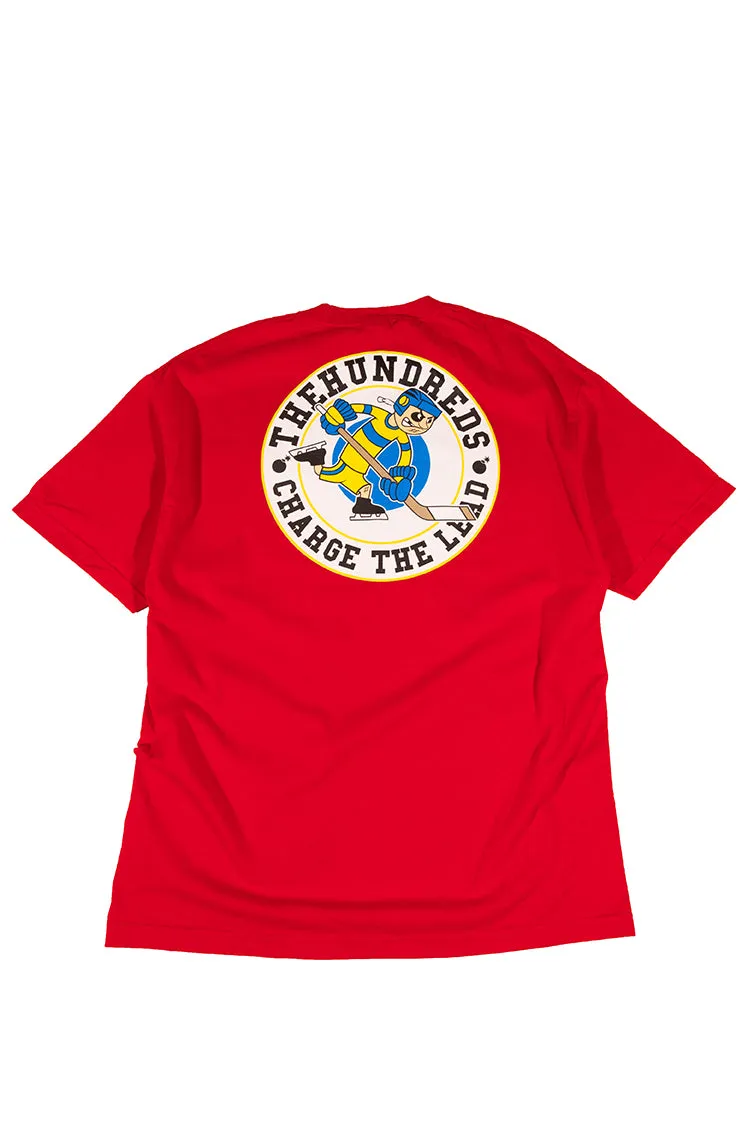 The Hundreds Hoser T-Shirt Rot XL Hockey Grafik