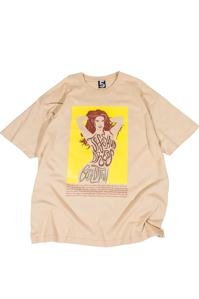 The Hundreds Beautiful Girl T-Shirt Tan 2XL