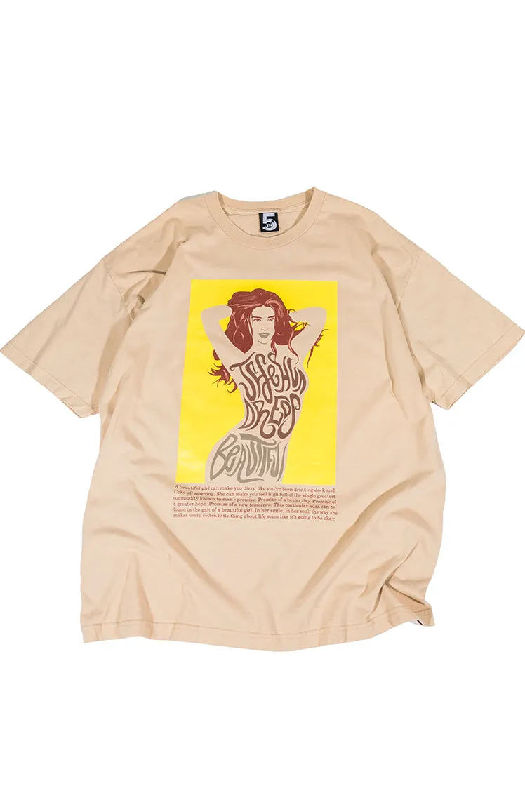 The Hundreds Beautiful Girl T-Shirt Tan 2XL