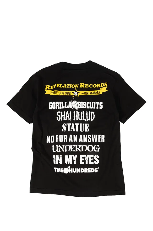 The Hundreds Revelation Records 25th Anniversary T-Shirt Schwarz