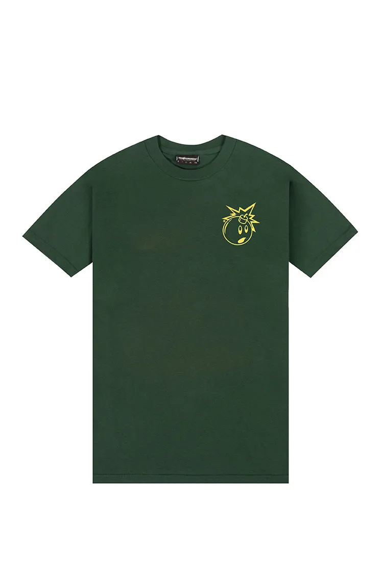 The Hundreds Simple Adam T-Shirt Forest Green mit Frontprint