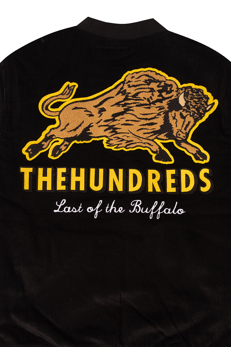 The Hundreds Buffalo Bomberjacke Rot Cord Stickerei