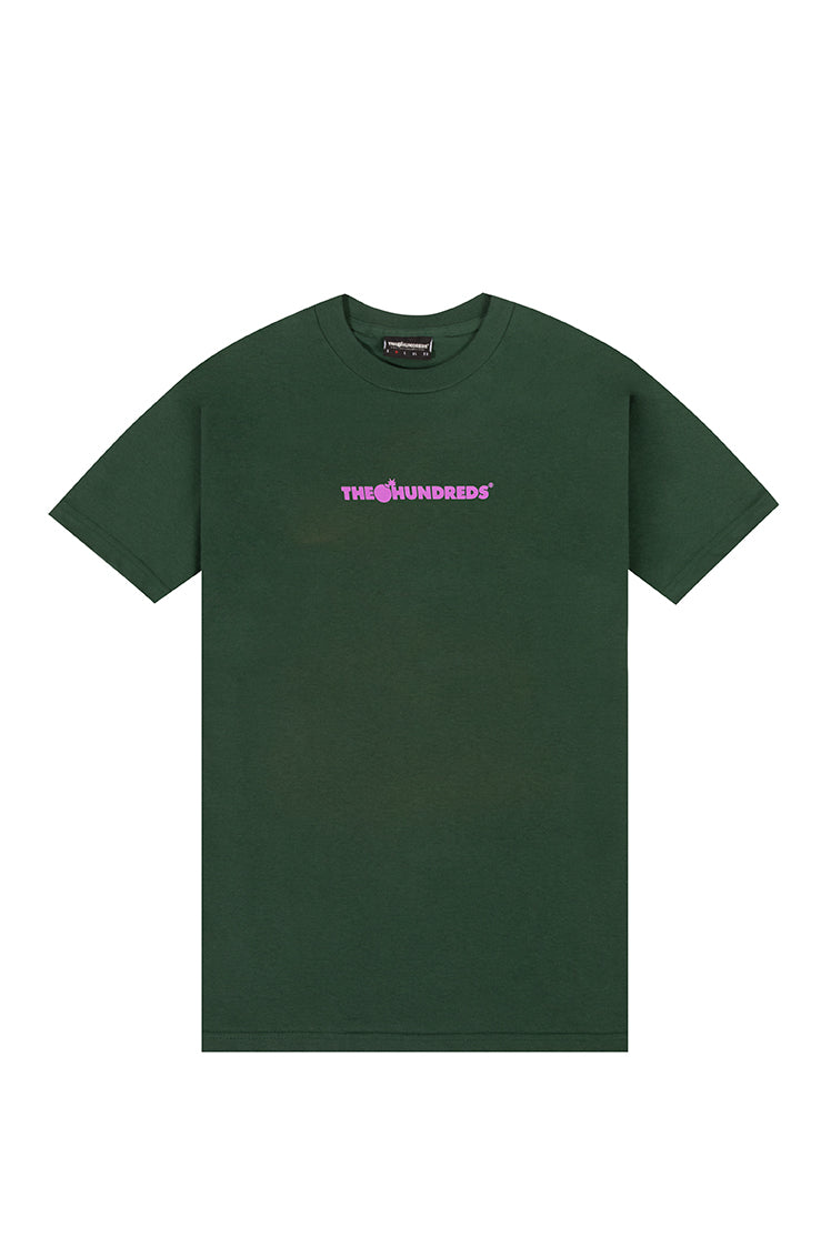 The Hundreds Graphic Tees Bar Logo T-Shirt Forest Green