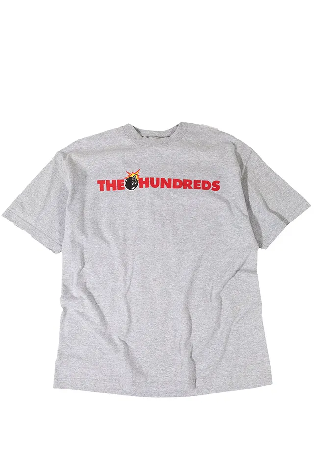 The Hundreds Adam Bomb Bar Logo T-Shirt Athletic Heather XL