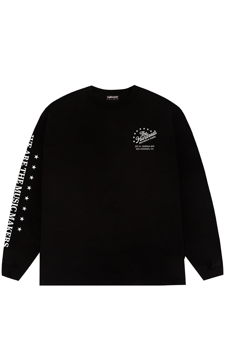 The Hundreds Graphic Tees Cassette LS T-Shirt Schwarz Baumwolle