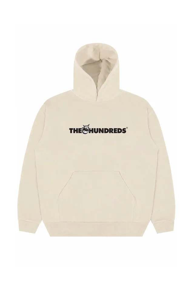 The Hundreds Hirono Bar Sweatshirt Beige Oversize Hoodie
