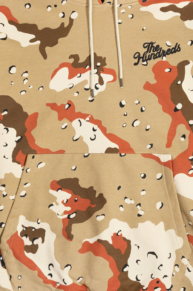 The Hundreds Vanguard Pullover Hoodie Camo L Baumwolle