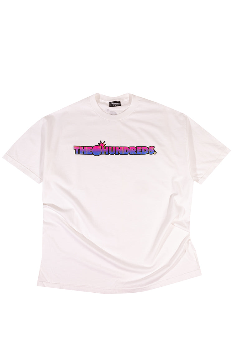 The Hundreds Bar Logo T-Shirt Weiß Gr. XL mit Logoprint
