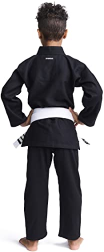 Ippon Gear Rookie BJJ Anzug schwarz mit Gürtel