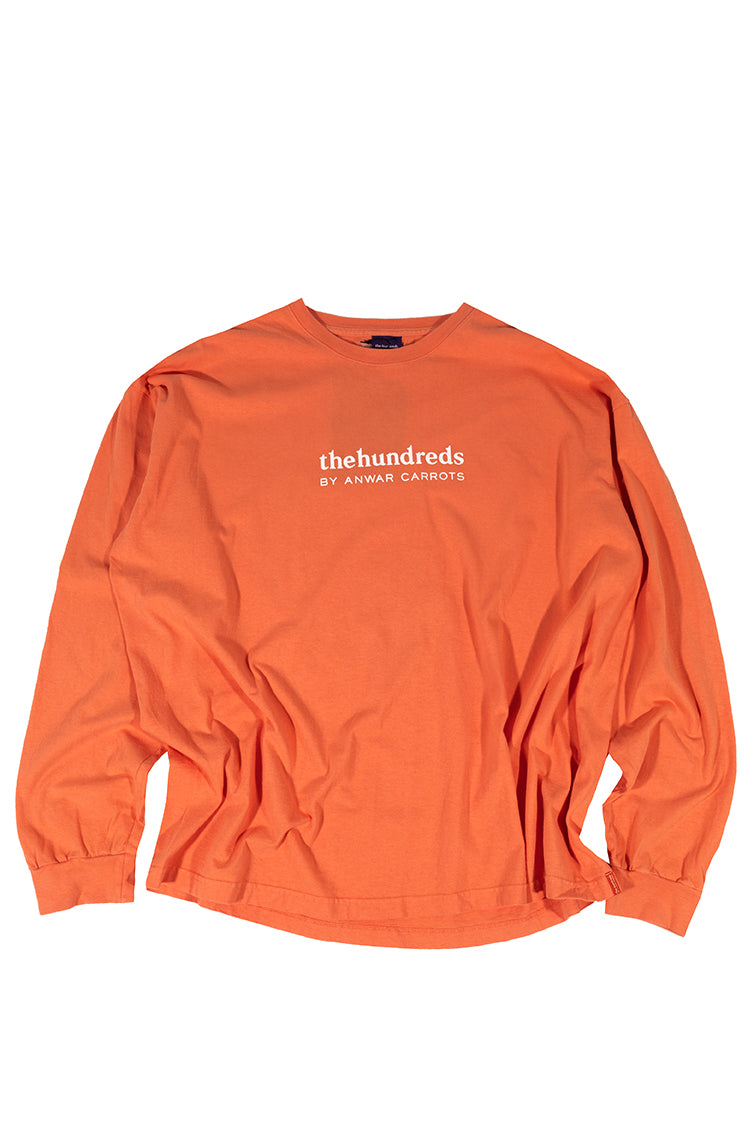 The Hundreds Wordmark Langarmshirt Lachs XXL Vintage