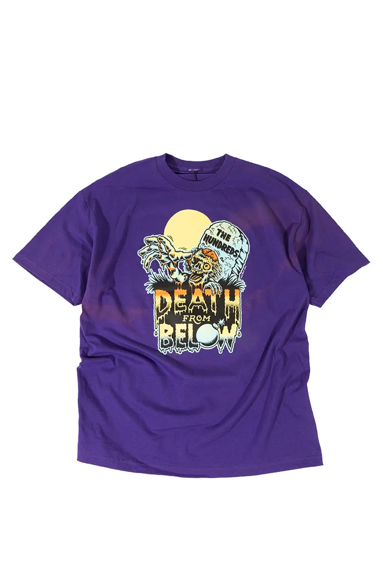 The Hundreds Walker T-Shirt lila XL Vintage-Print