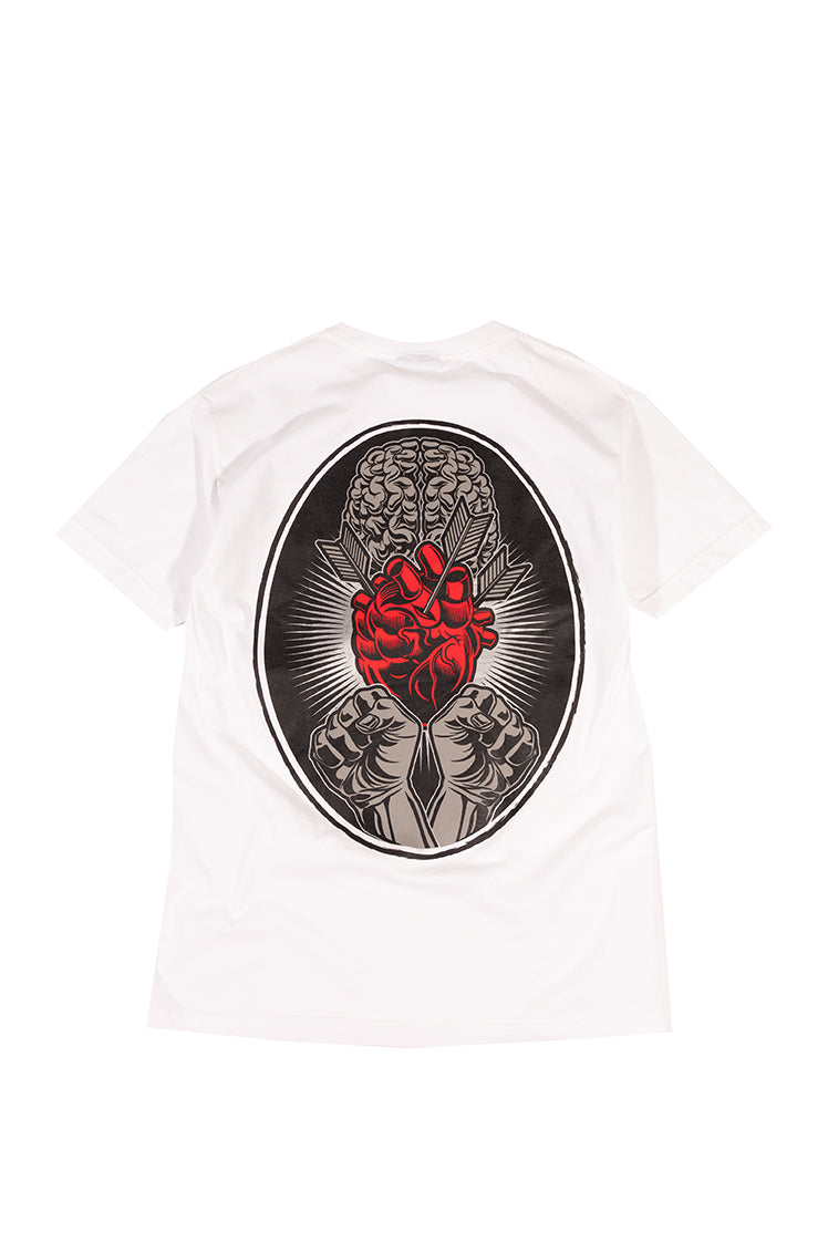 The Hundreds Brains Heart Fists T-Shirt Weiß M