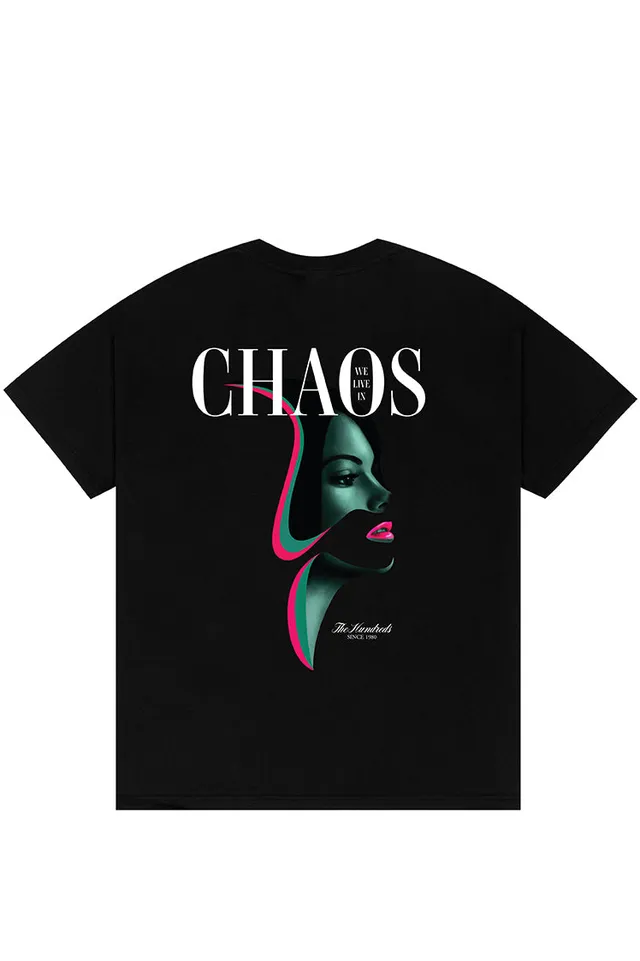 The Hundreds Graphic Tees Chaos Model T-Shirt Baumwolle schwarz