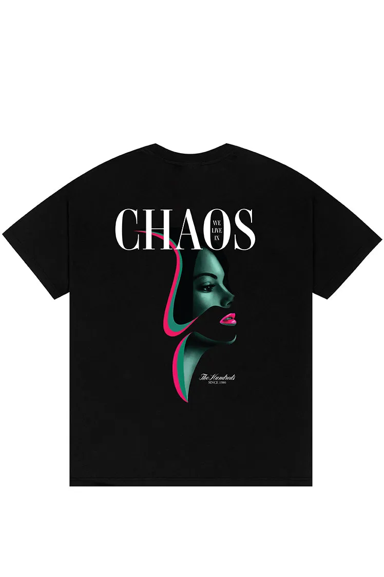 The Hundreds Graphic Tees Chaos Model T-Shirt Baumwolle schwarz