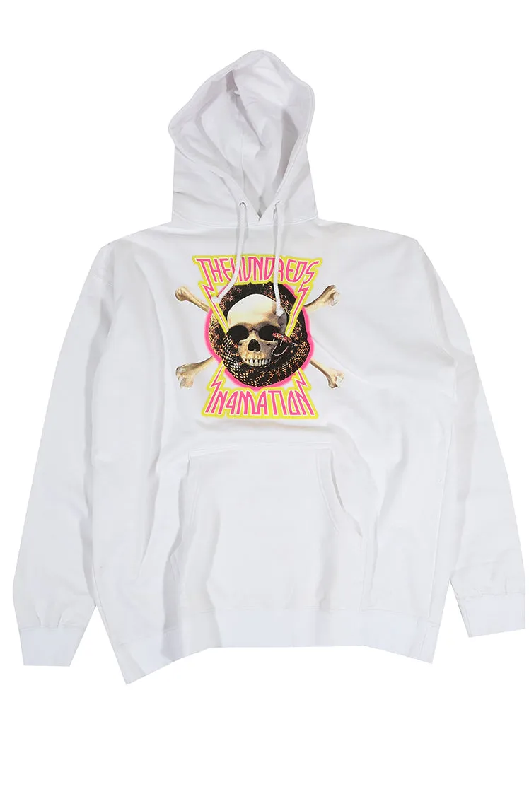 The Hundreds X In4mation Skull Hoodie Weiß XL Deadstock