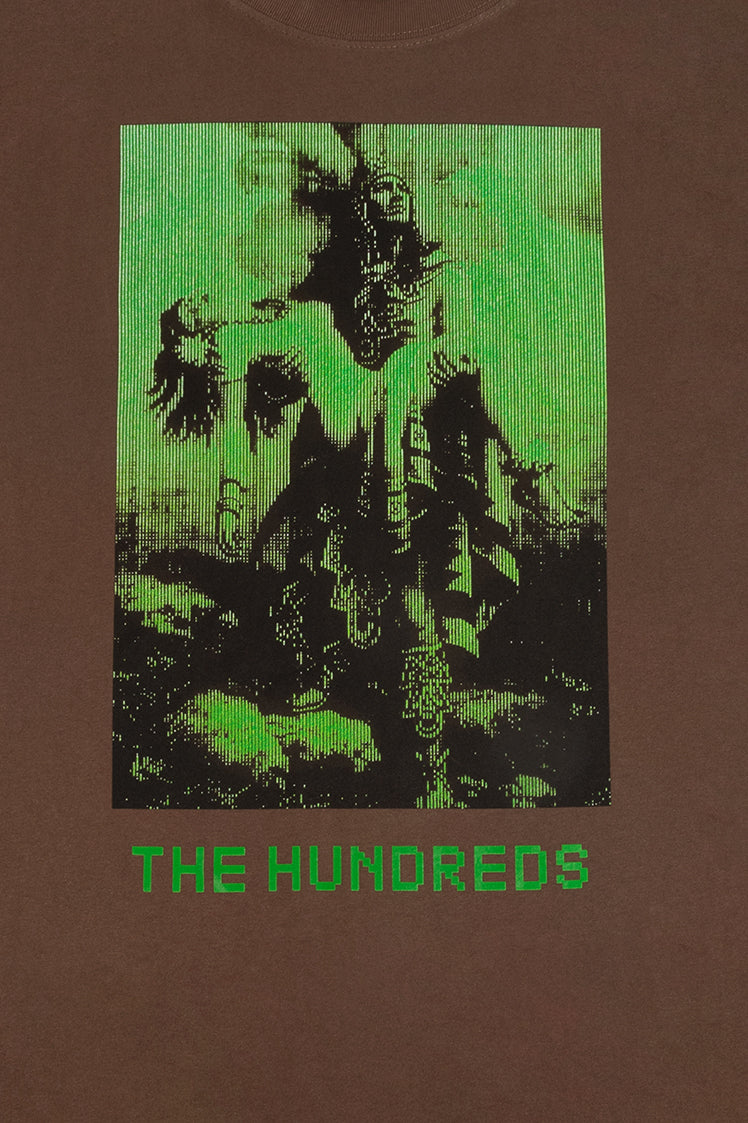 The Hundreds 8-Bit Warrior T-Shirt Braun Baumwolle Oversized