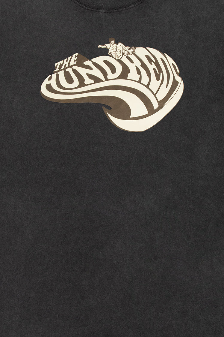 The Hundreds Concrete T-Shirt Washed Black Baumwolle