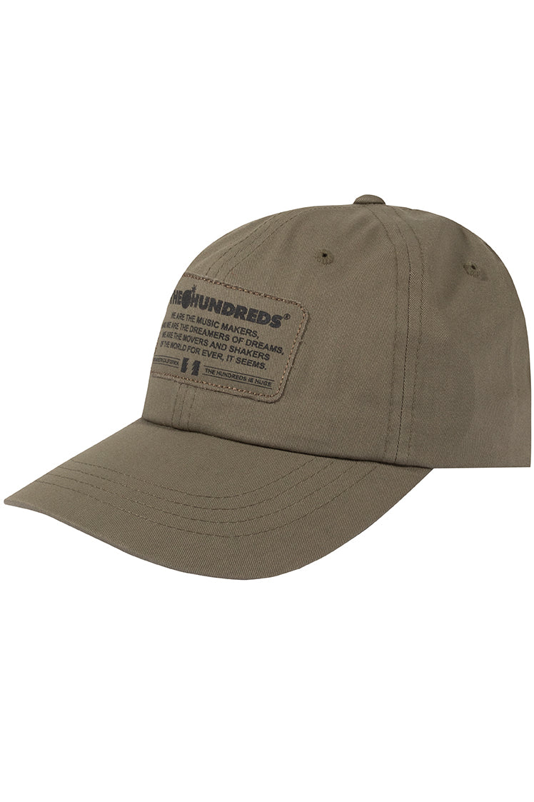 The Hundreds Music Makers Strapback Cap oliv OS Vintage