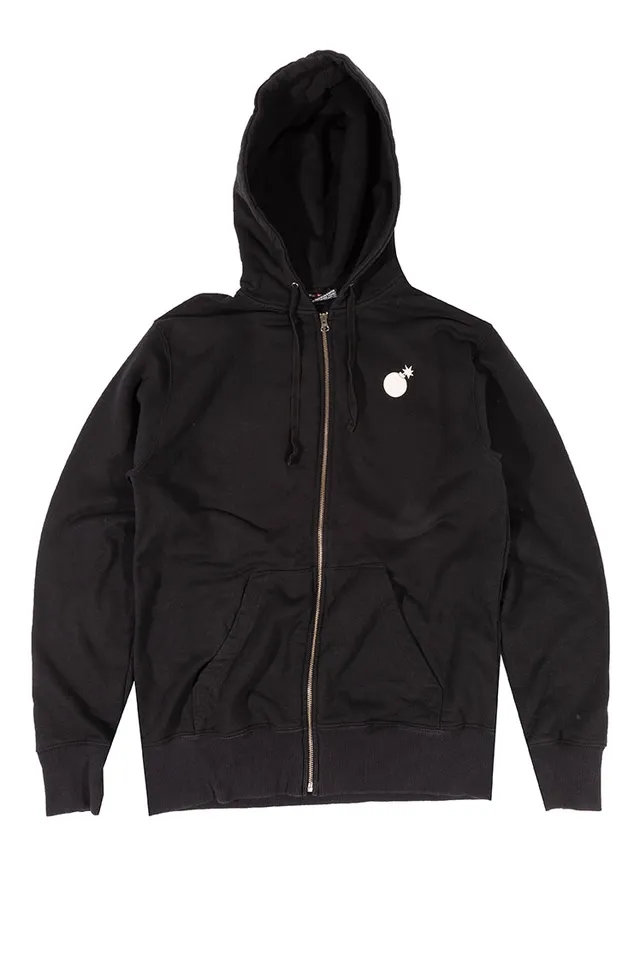The Hundreds Quake Zip-Up Hoodie Schwarz L