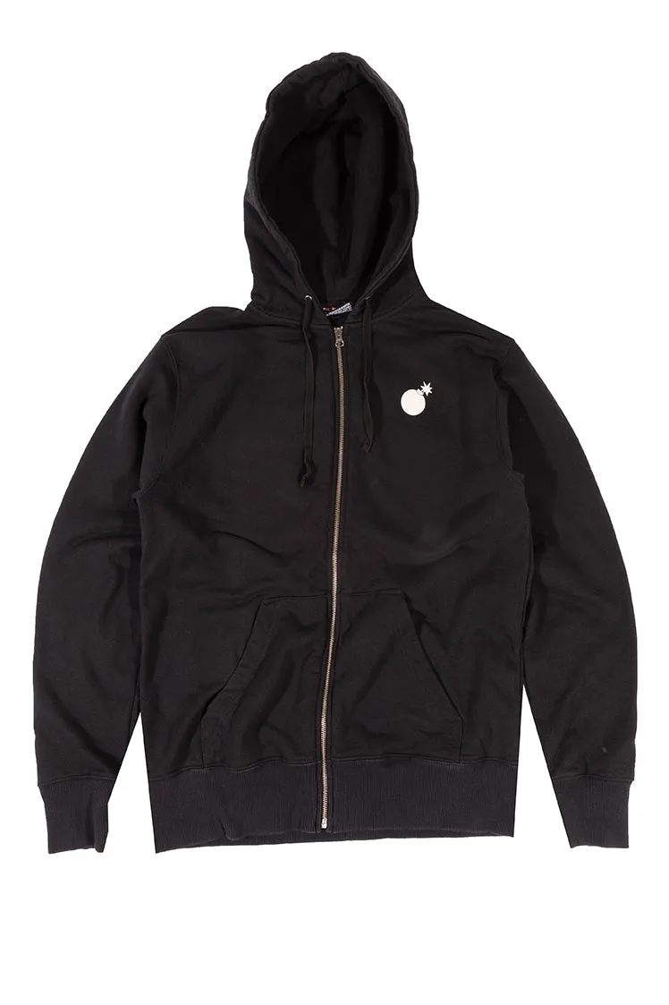 The Hundreds Quake Zip-Up Hoodie Schwarz L