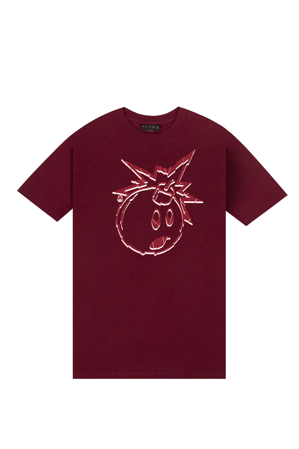 The Hundreds Graphic Tees Shattered Adam T-Shirt Bordeaux