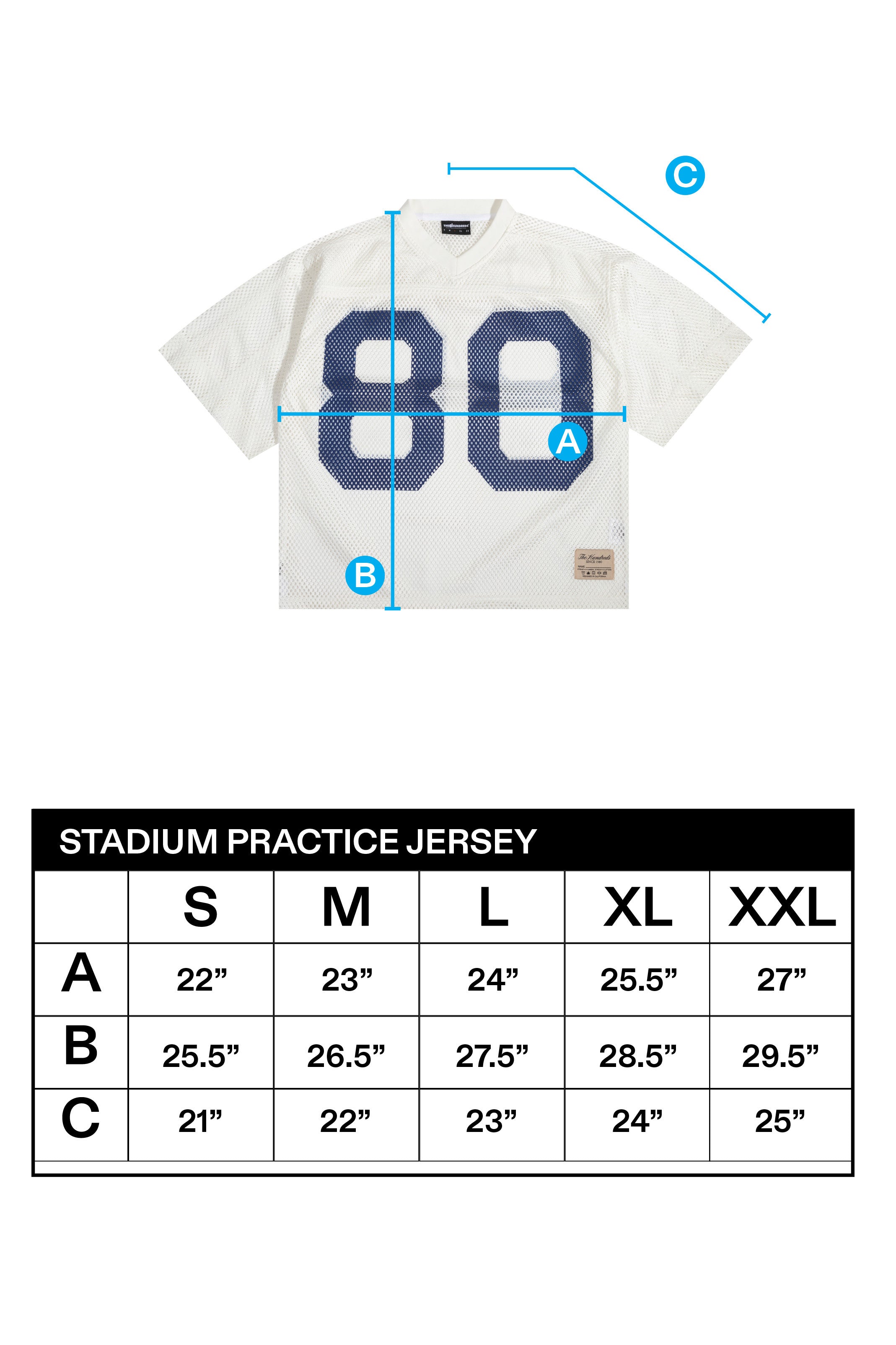 The Hundreds Graphic Tees Stadium Practice Jersey Mesh weiß 80