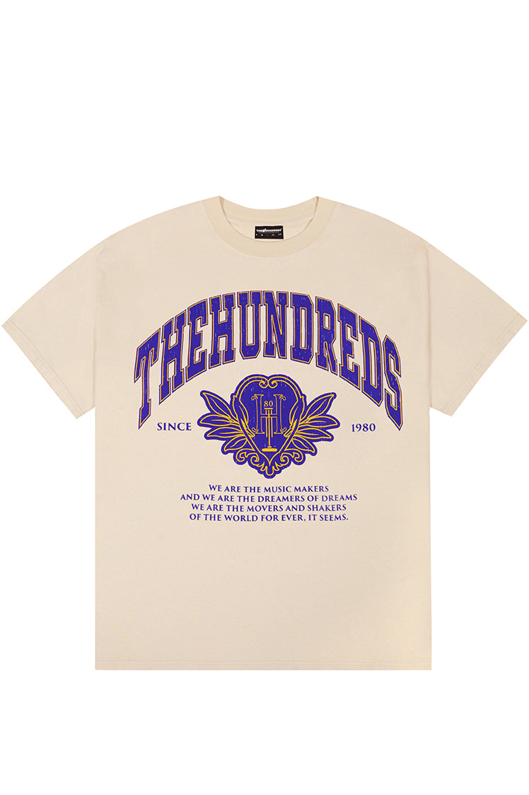 The Hundreds Alumnus T-Shirt Navy Oversized Baumwolle