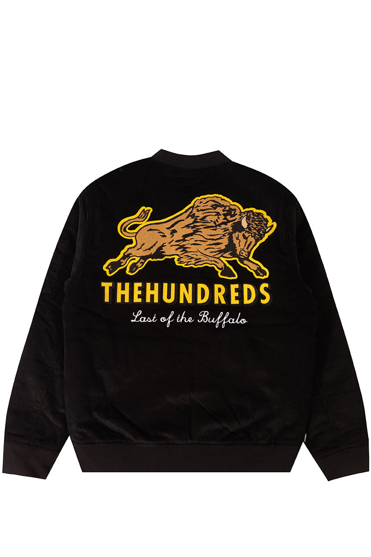 The Hundreds Buffalo Bomberjacke Rot Cord Stickerei