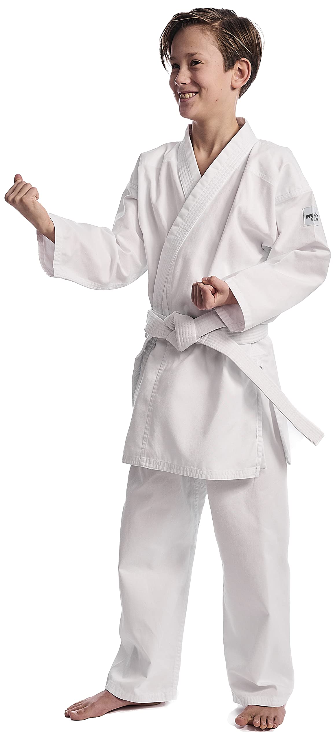 Ippon Gear Club 2 Karateanzug weiss 220 g mit Gürtel