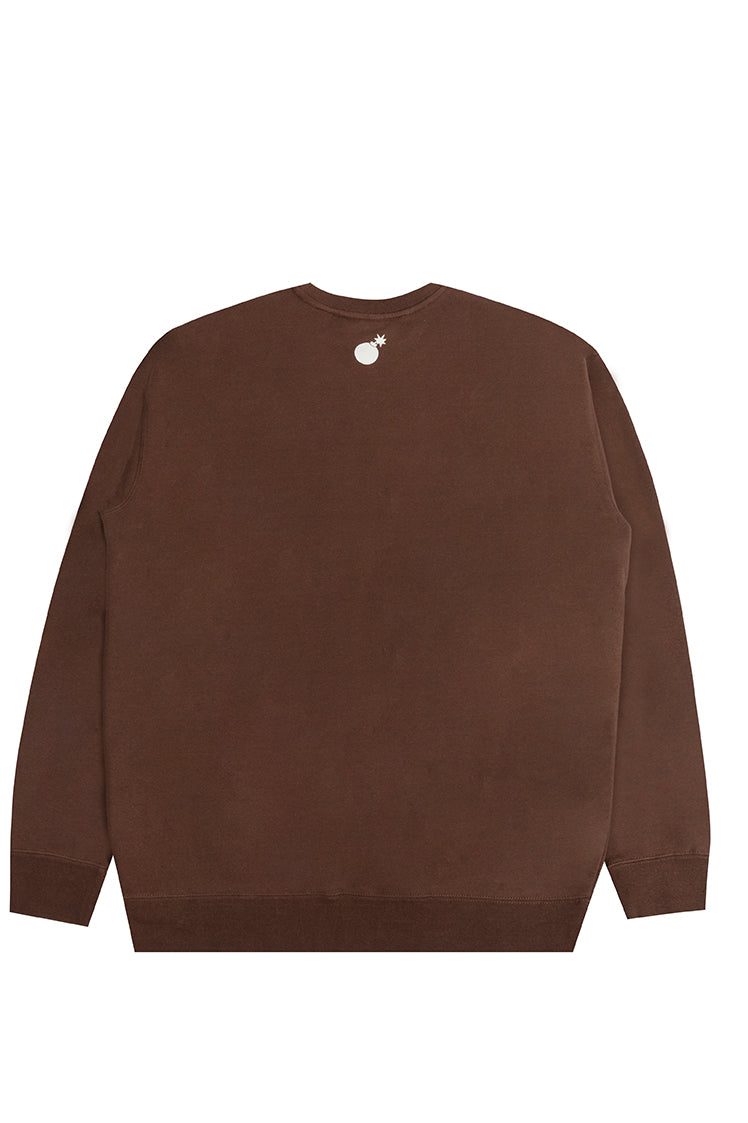 The Hundreds Rosewood Crewneck Sweatshirt Braun Fleece