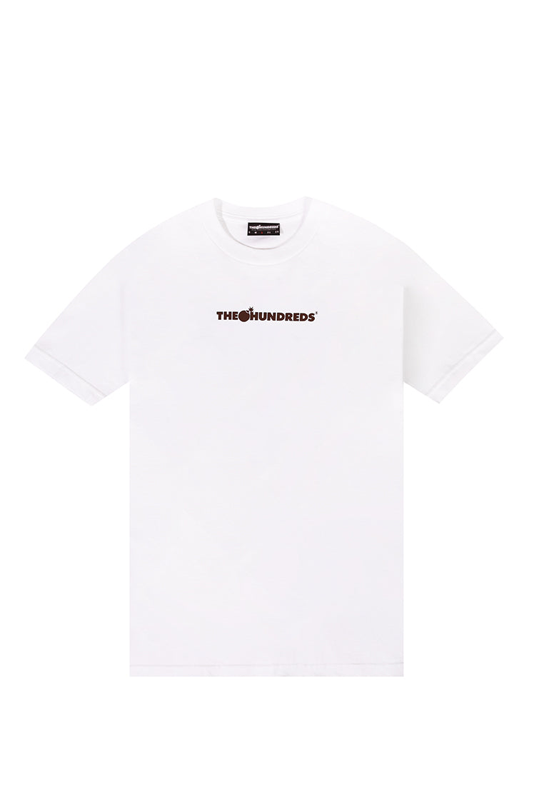 The Hundreds Bar Logo T-Shirt Weiß Baumwolle S-XXL