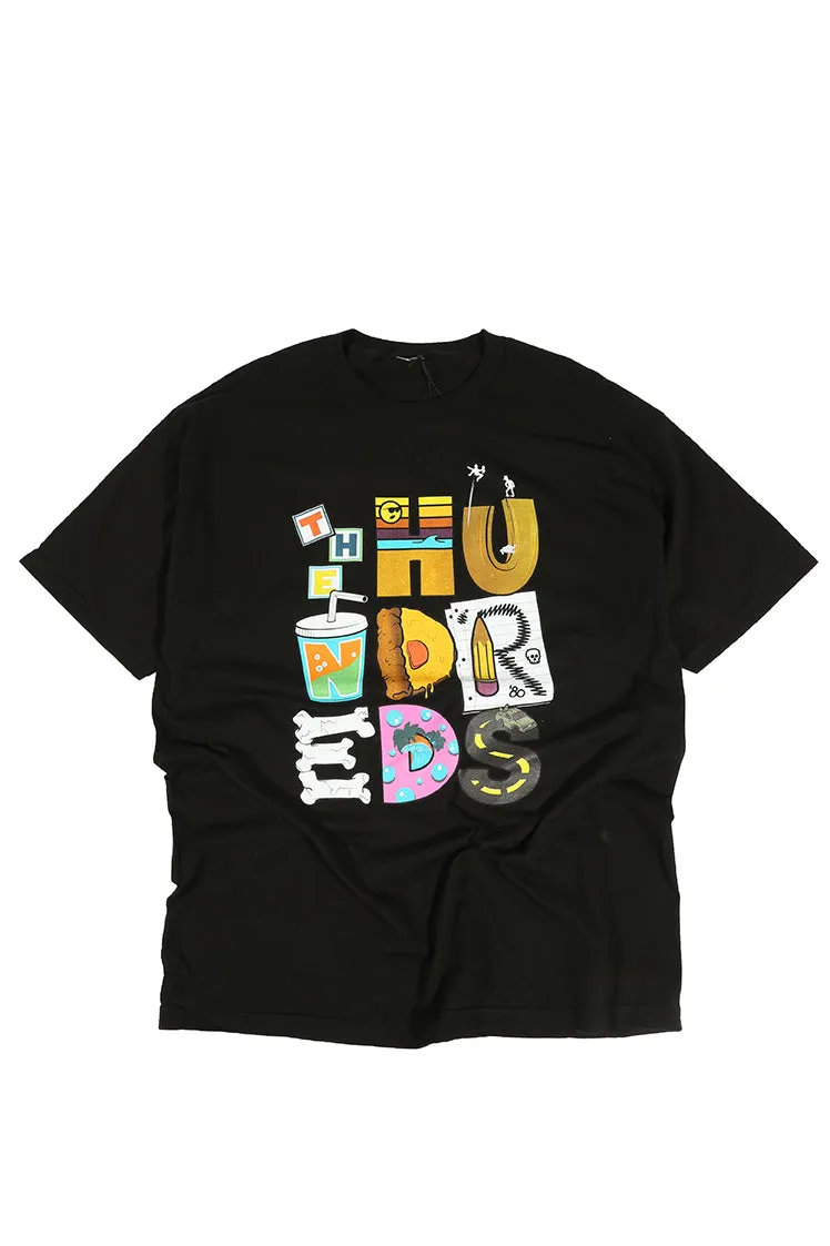 The Hundreds Graphic Tees Lettering T-Shirt Schwarz XL