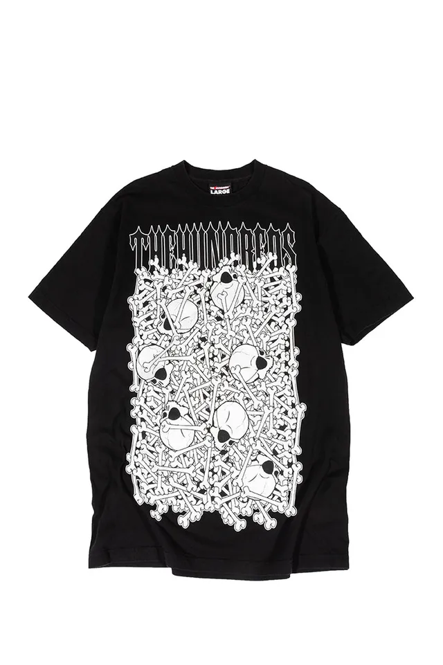 The Hundreds Graphic Tees Bone Pile T-Shirt schwarz L Skull