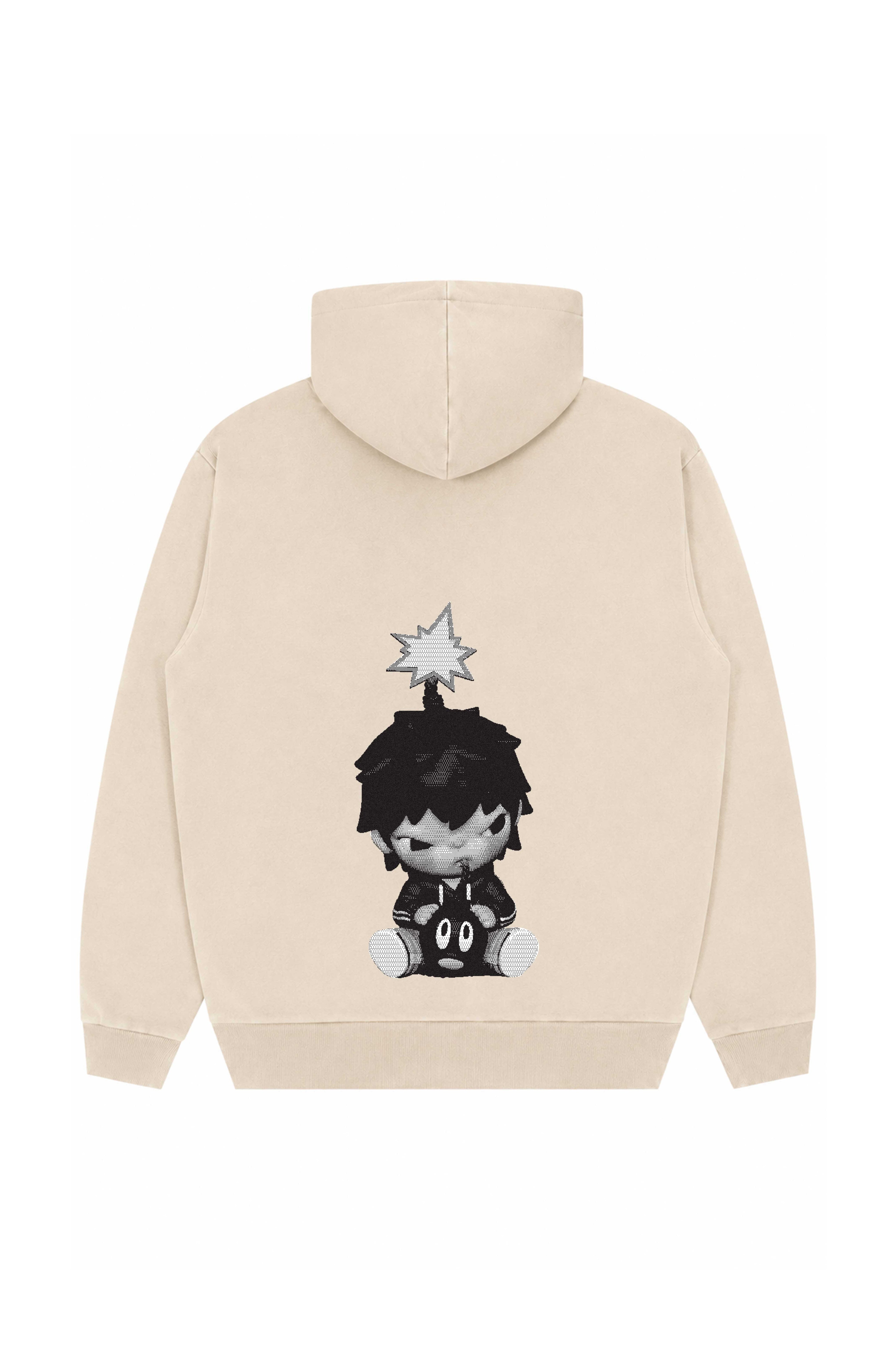 The Hundreds Hirono Bar Sweatshirt Beige Oversize Hoodie