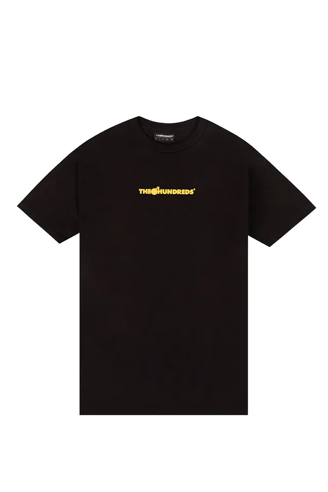 The Hundreds Bar Logo T-Shirt schwarz Brustlogo